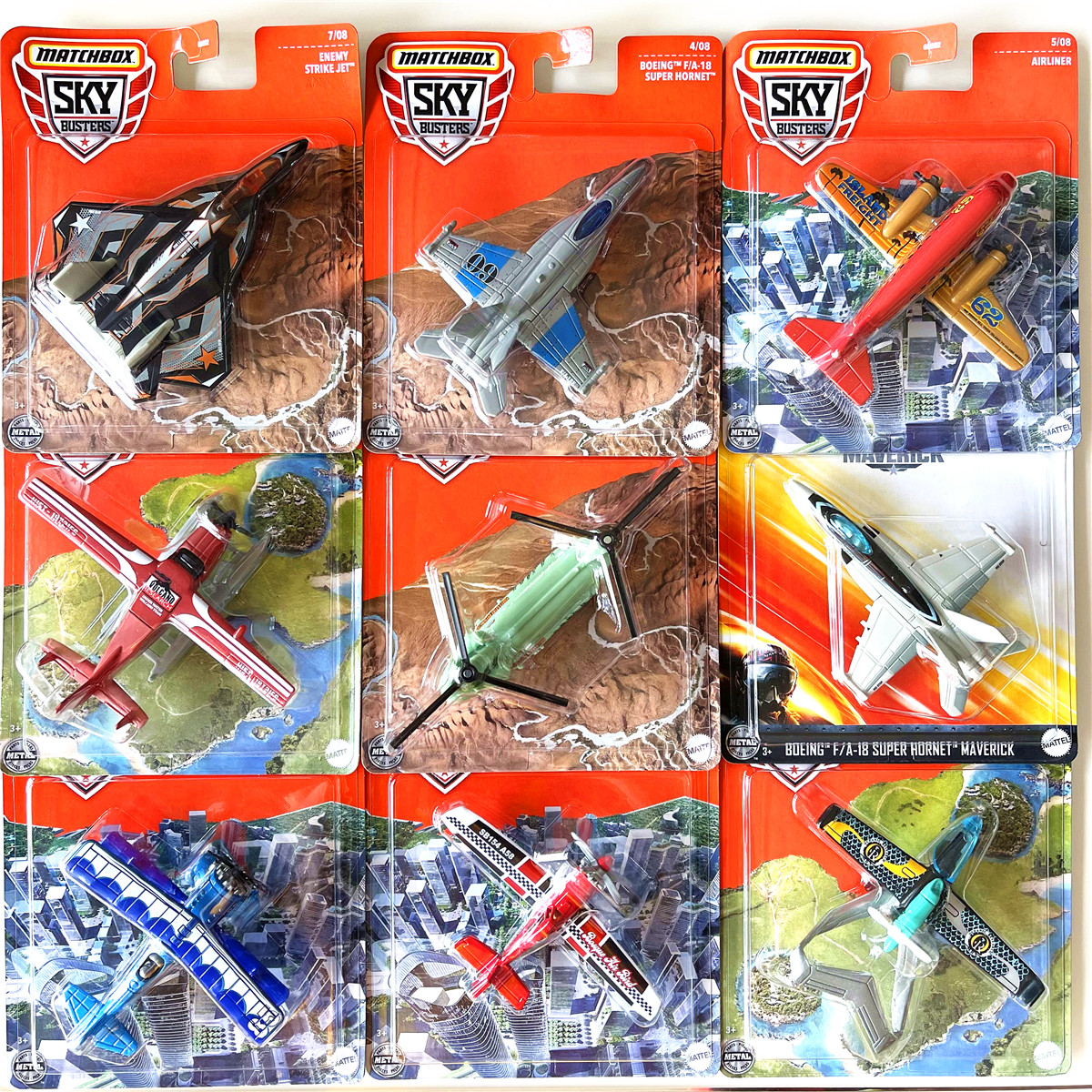 火柴盒合金飞机模型壮志凌云玩具