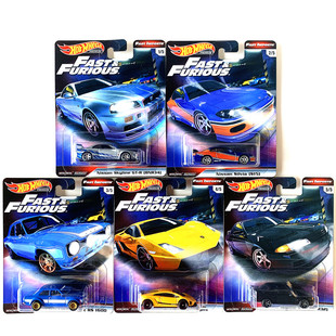 风火轮hotwheels速度与激情第一套礼盒装GRB01尼桑S15兰博基尼GTR