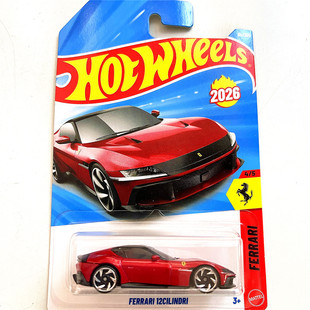 C4982风火轮2026D合金小跑车模FERRARI法拉利12CILINDRI