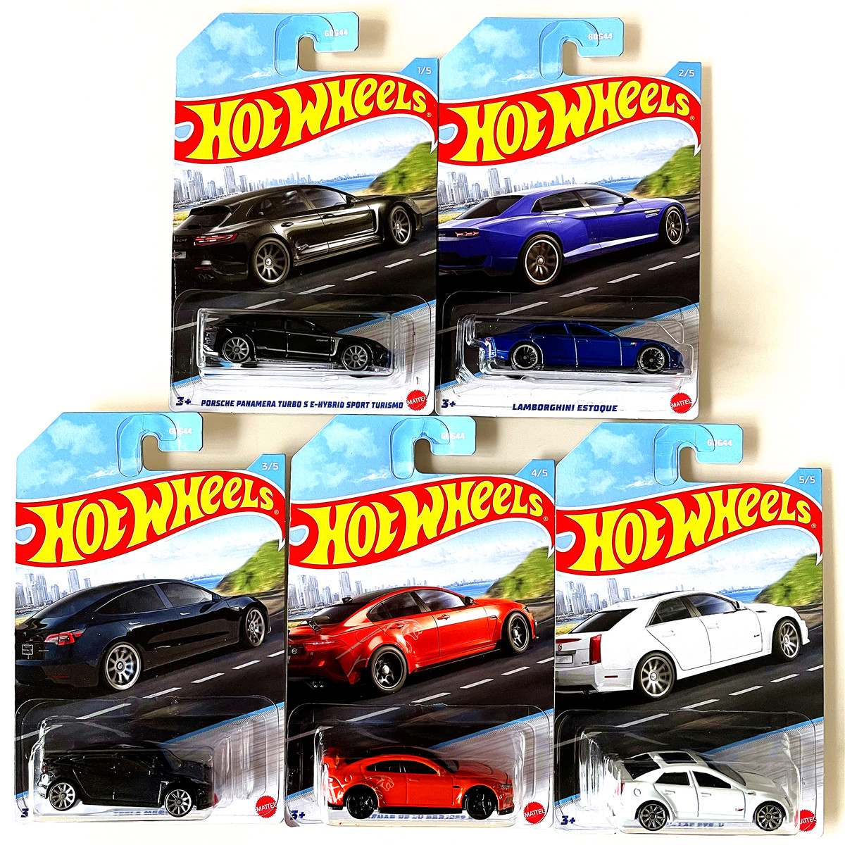 GDG4特斯拉捷豹保时捷车模风火轮