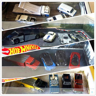 布加迪皮卡宝马福特赛车队GMH39车模 hotwheels风火轮四辆礼盒装