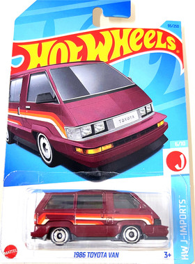 HOTWHEELS风火轮合金小跑车模2023QDPJ批次1986TOYATA丰田VAN面包