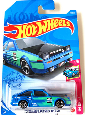 HOTWHEELS风火轮火辣小跑车C4982022EFAB丰田TOYOTAAE86 SPRINTER