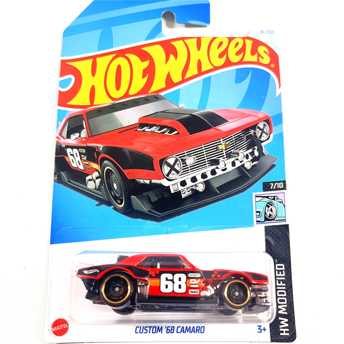 HOTWHEELS风火轮合金小跑车模2024CN雪佛兰CUSTOM科迈罗68CAMARO 玩具/童车/益智/积木/模型 合金车/玩具仿真车/收藏车模 原图主图