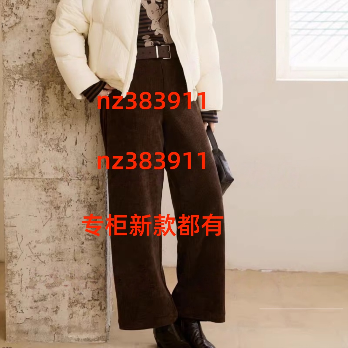 Aitoo·Suxi艾凸苏希2025冬装国内新款裤子A2541KZ113 吊569