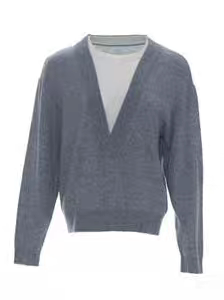 风笛2025冬专柜正品国内代购双领假两件羊毛衫1F45609060灰色899