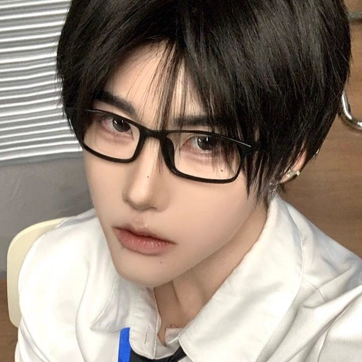黑色眼镜复古日系男超轻方形小框学生凹造型文艺斯文耍酷配近视女