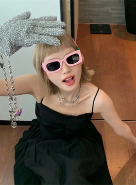 遮阳方形欧美男女粗边夏季太阳镜