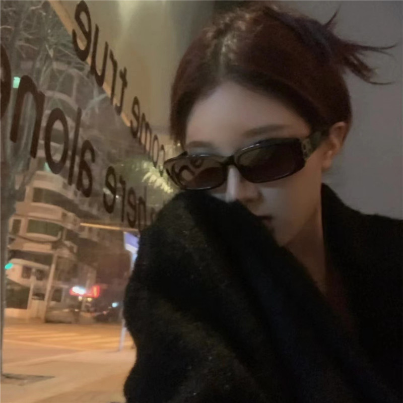 遮阳方形欧美男女B字潮酷墨镜