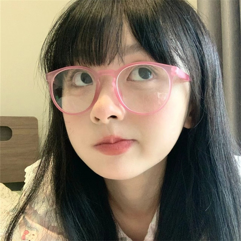 小红书同款磨砂粉圆形超轻眼镜文艺可爱萌妹可配度数复古网红韩系,ZIPPO/瑞士军刀/眼镜,定制成品光学镜,淘宝优惠券,粉丝福利购,淘宝优惠卷