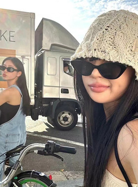 遮阳猫眼时尚男女小框太阳镜