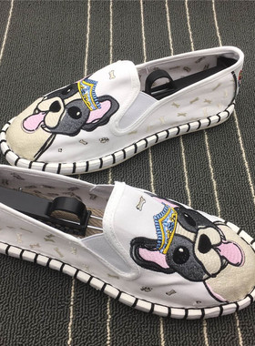 白色社会小布鞋懒人套脚一脚蹬休闲帆布鞋精神小伙网红同款潮鞋男