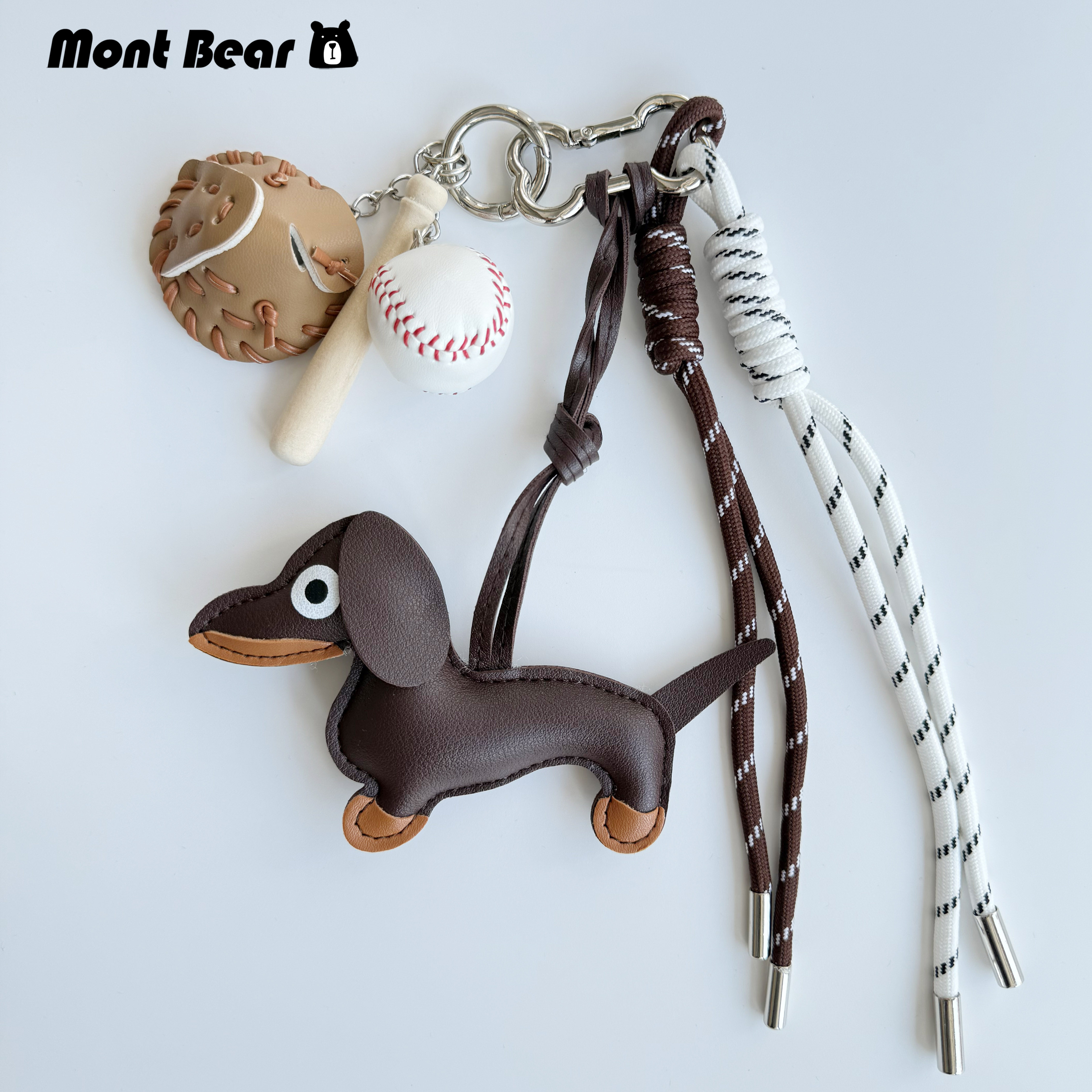 miu系包挂件钥匙扣腊肠狗棒球