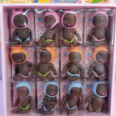 精品盒装小号黑娃娃女孩整蛊玩具