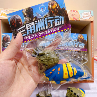 三角洲威虫大号玩偶公仔头盔可拆卸摆件儿童解压玩具创意周边模型