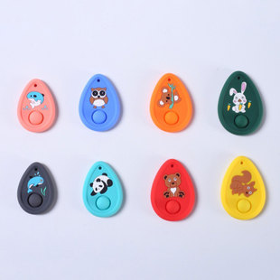 感官石专注力神器背书专注石儿童解压多巴胺硅胶玩具挂绳款小玩具