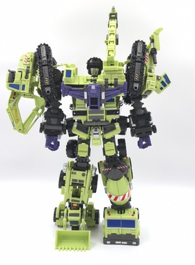 变形玩具MT金刚大力神组合体挖地虎六合一绿色霸天虎拆盒配件现货