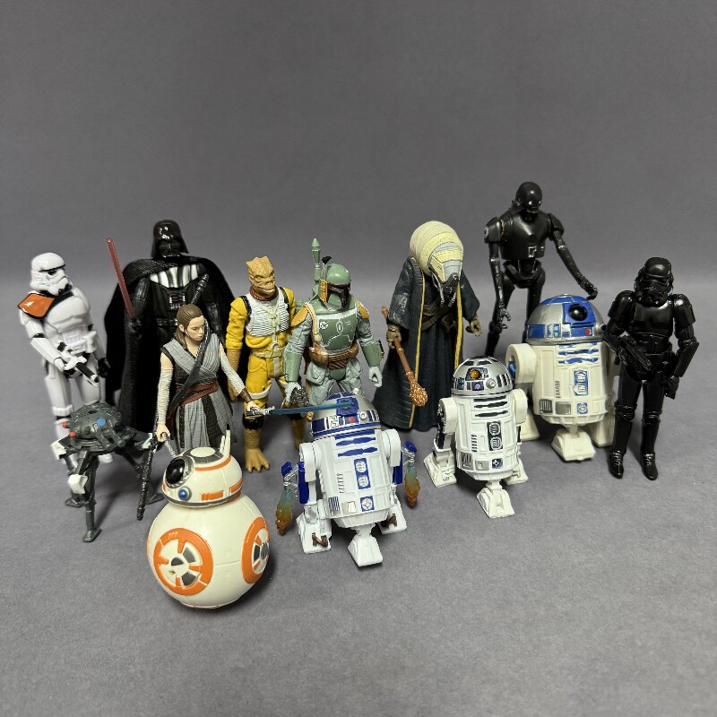 星球大战玩具模型机器人可动人偶3.75英寸桌面摆件周边手办送礼物