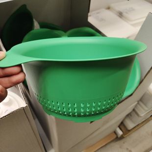 宜家 乌普菲尔德滤碗洗菜蔬菜果蔬清洁滤水沥干篮亮绿色国内代购