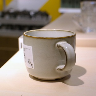 宜家 格拉德里杯子大杯马克杯喝水杯茶杯灰色蓝色 370ml 国内代购