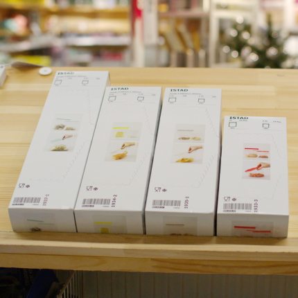 宜家ISTAD艾斯塔密封袋食品保鲜袋自封口零食袋大中小号国内代购