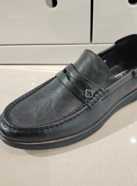 2026年春季新款男式皮鞋01365头层软牛皮一脚蹬软底软面正装鞋