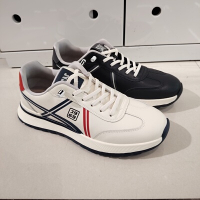 2026年春秋款男式休闲鞋15139牛皮系带EVA轻便厚底真皮鞋垫健步鞋