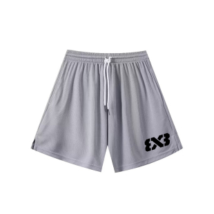 潮服四分裤 3X3 阔腿运动短裤 透气美式 2024SS