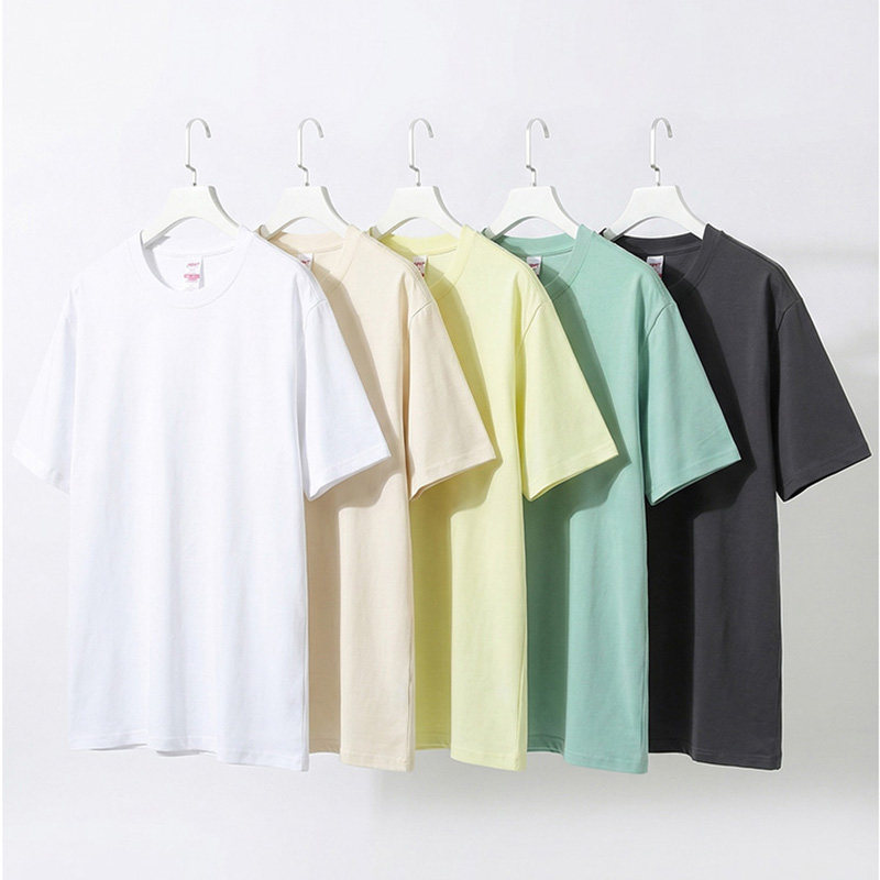 纯棉透气夏季短袖t恤男薄款2026新款重工打枣宽松打底衫半袖上衣