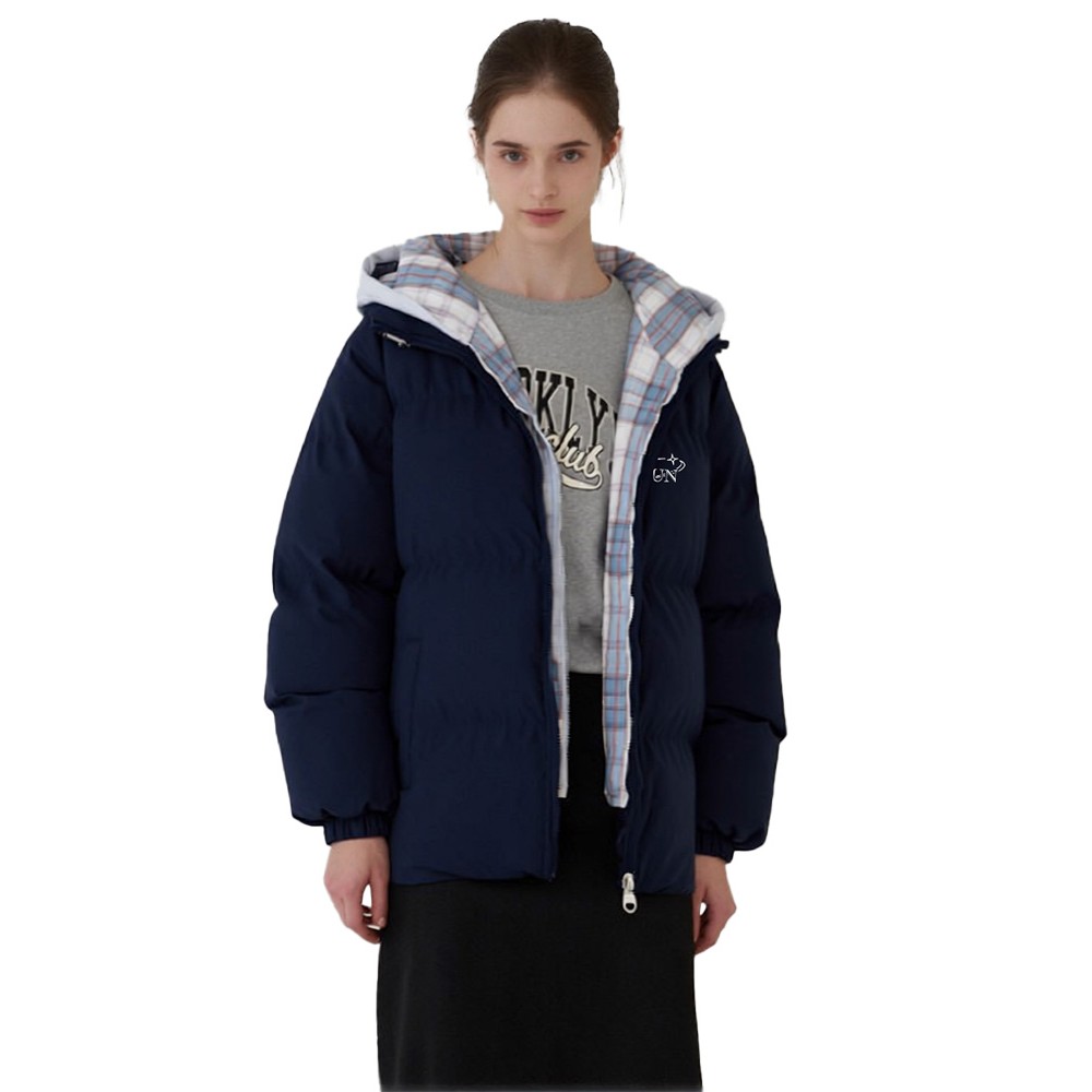 美式明星马克签名加厚假两件棉服