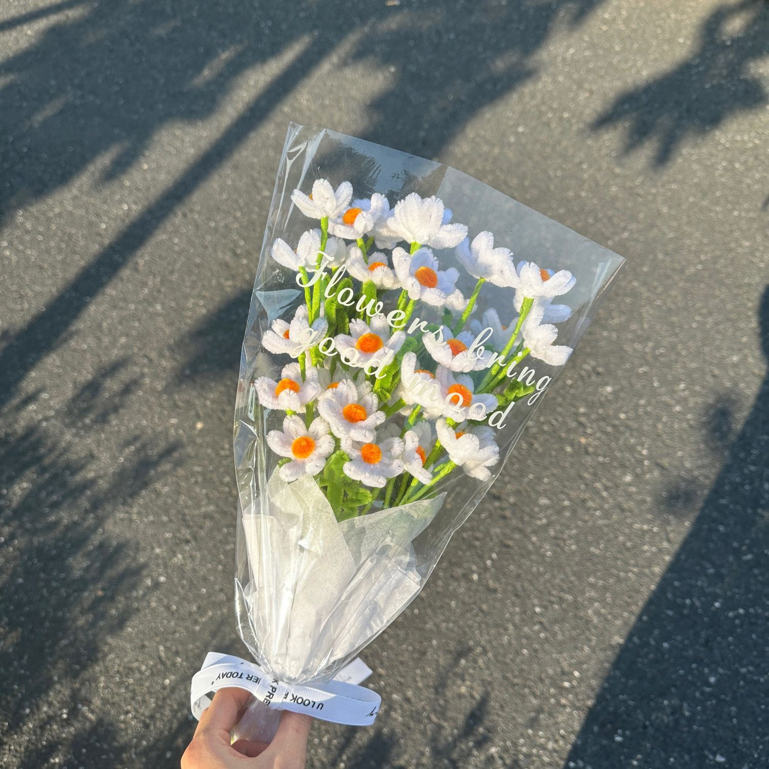成品扭扭棒diy自制洋甘菊小花束材料包小雏菊送闺蜜520情人节礼物