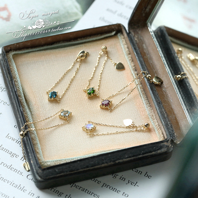 精致女14K金天然石戒指