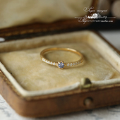 梦幻蓝紫坦桑色锆石 日系轻奢精致超闪 925纯银镀金戒指 包邮 鸢尾