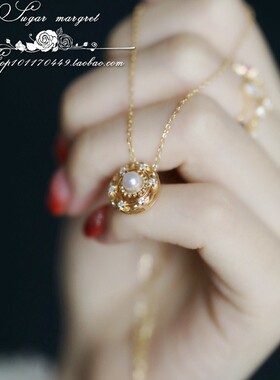 奥黛丽小姐超美可拆戴天然珍珠