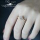 Murmures月下私语 小轻奢复古冷艳天然拉长石宫廷925纯银镀金戒指
