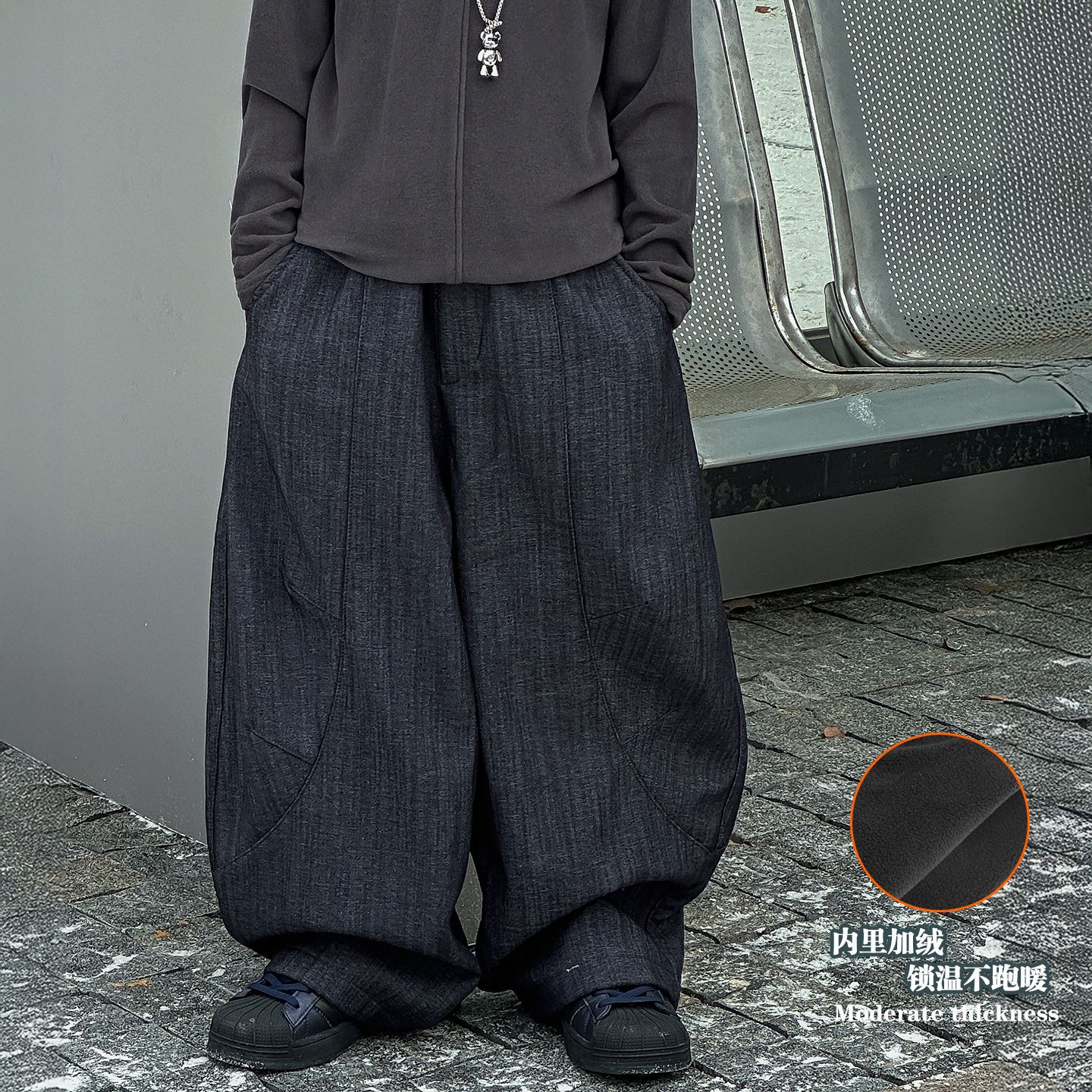 棉小铺男童加绒牛仔裤儿童秋冬韩版2025新款保暖童装百搭休闲裤子