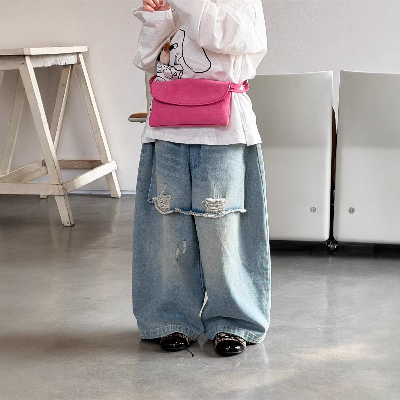 童裤2026春季童装儿童韩版破洞休闲牛仔裤男女童宽松设计款长裤潮,童装/婴儿装/亲子装,儿童牛仔裤,淘宝优惠券,粉丝福利购,淘宝优惠卷