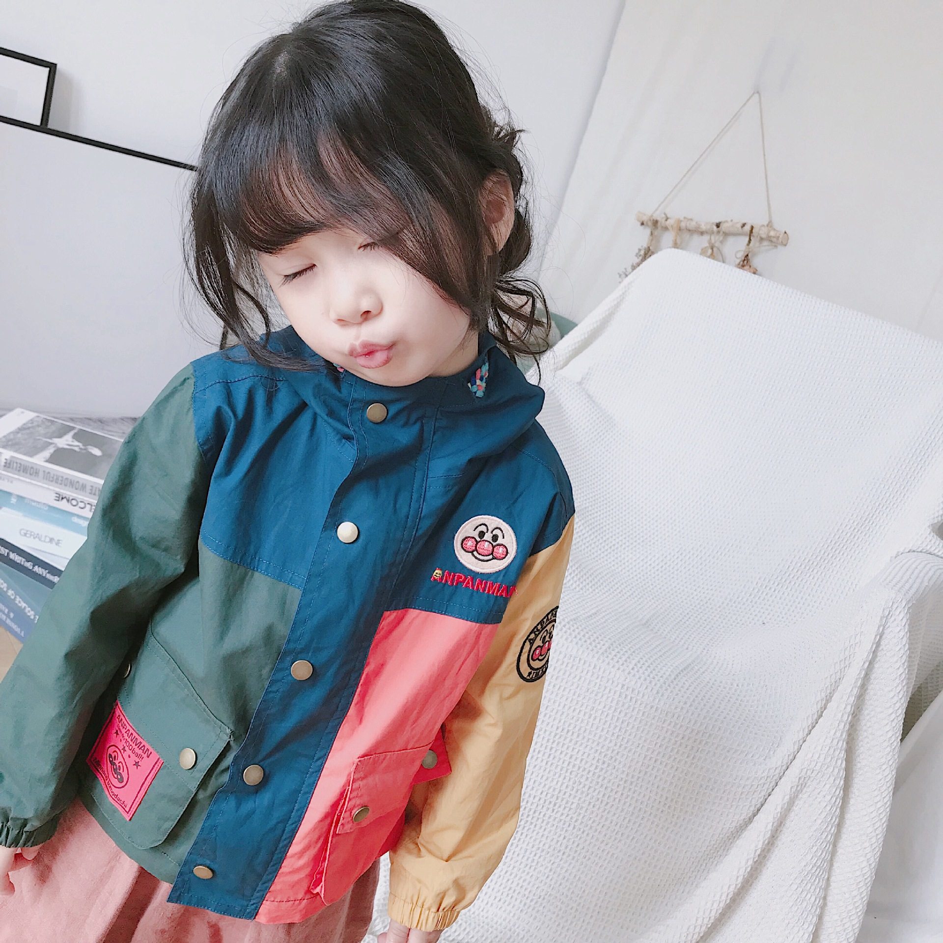 2025春季新品面包男童双层内里条纹防晒衣空调房风衣上衣外套