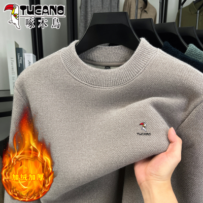 啄木鸟2025新款冬季半高领针织衫