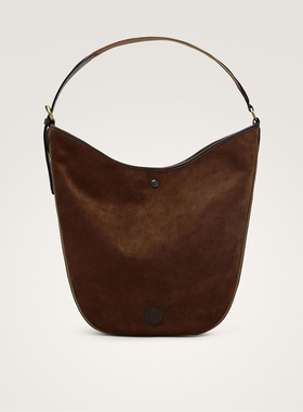 现货 地中海风尚Massimo Dutti购女绒面真皮手提包6911663