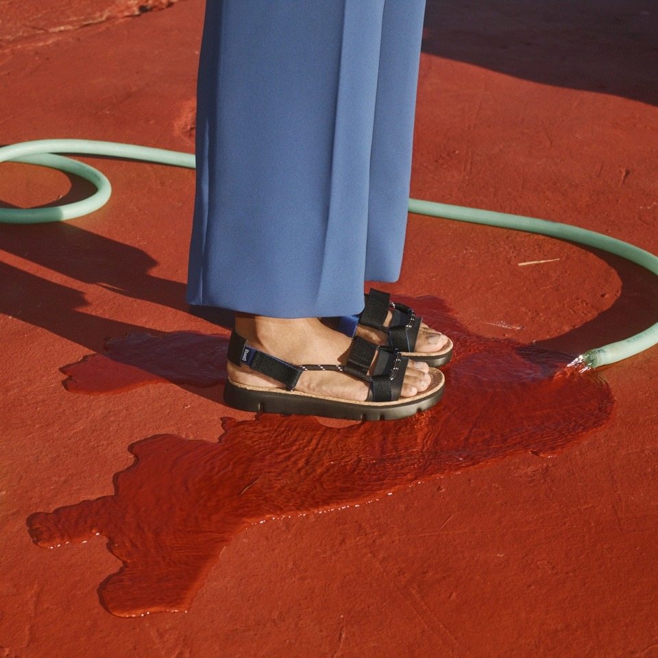 现货camper女鞋看步代购  春夏时尚露趾厚底沙滩凉鞋 k201191-002