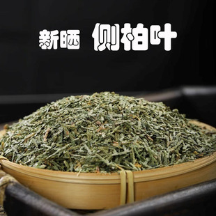 侧柏叶新晒干阴干颗  野生无硫粒侧柏叶粉洗头粉扁柏熬水洗头发