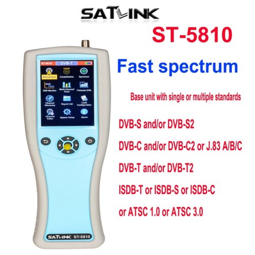 SATLINK ST-5810 ATSC DVB-S2 ISDB-T Finder spectrum出口寻星仪