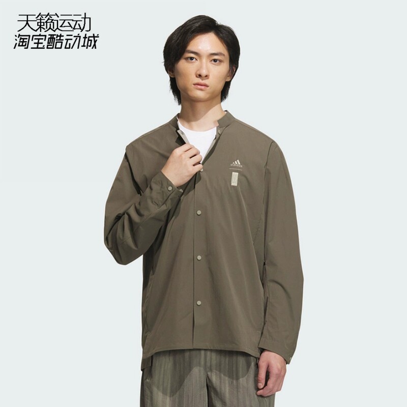 Adidas阿迪达斯运动休闲长袖衬衫
