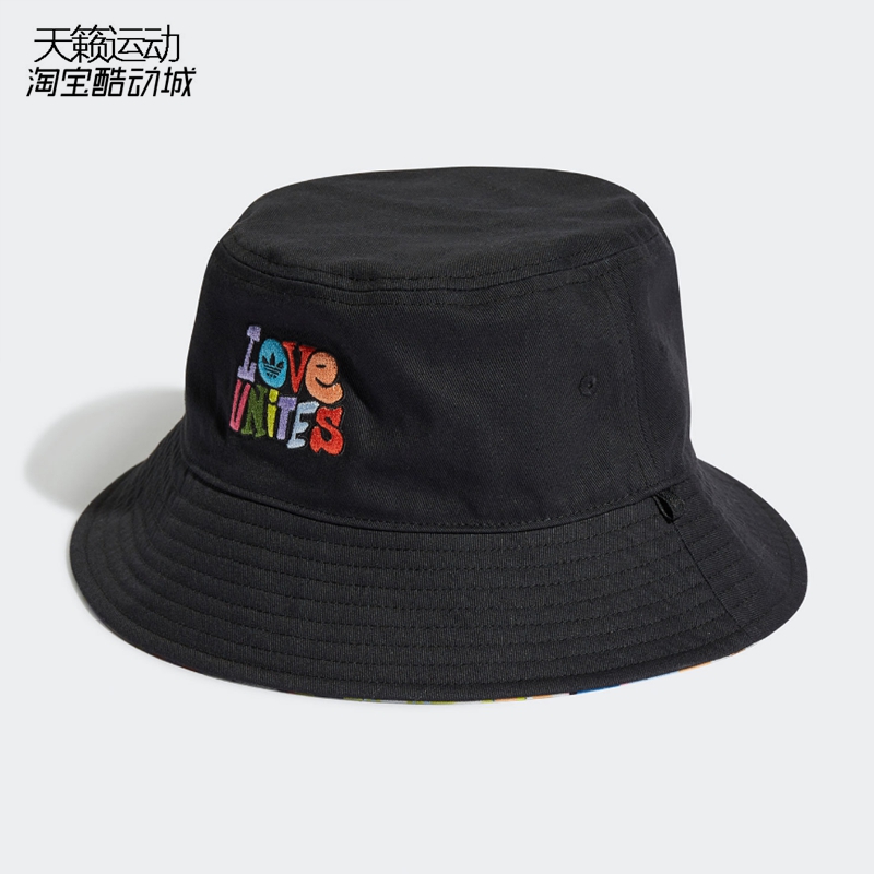 阿迪达斯舒适运动双面戴渔夫帽