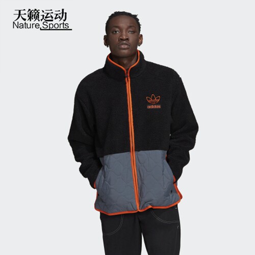 阿迪达斯羊羔绒夹克男