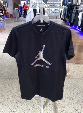 Nike耐克男新款Jordan纯棉透气运动休闲圆领短袖T恤HQ7985-HJ2863
