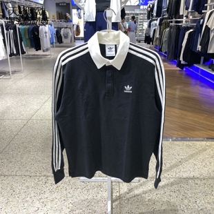 阿迪达斯三叶草男新款运动套头衫休闲长袖Polo衫IZ2468-2469-4806