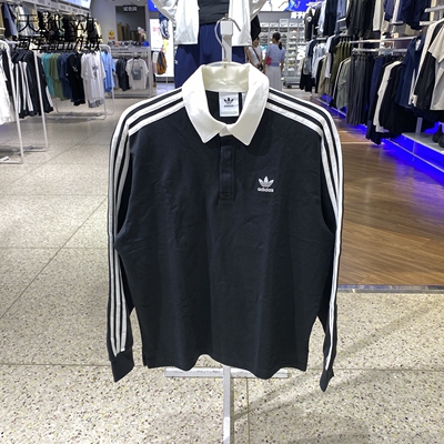 阿迪达斯三叶草男长袖Polo衫
