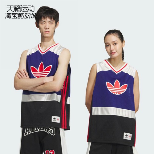 阿迪达斯三叶草男女休闲背心